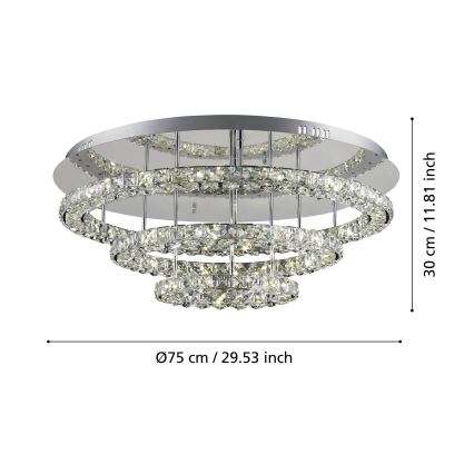 Eglo - Plafón LED LED/61W/230V