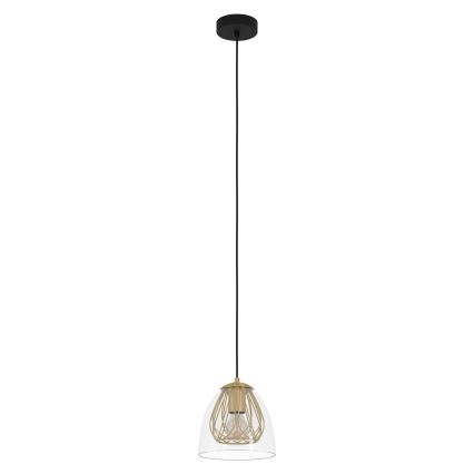 Eglo - Lámpara colgante 1xE27/40W/230V dorado