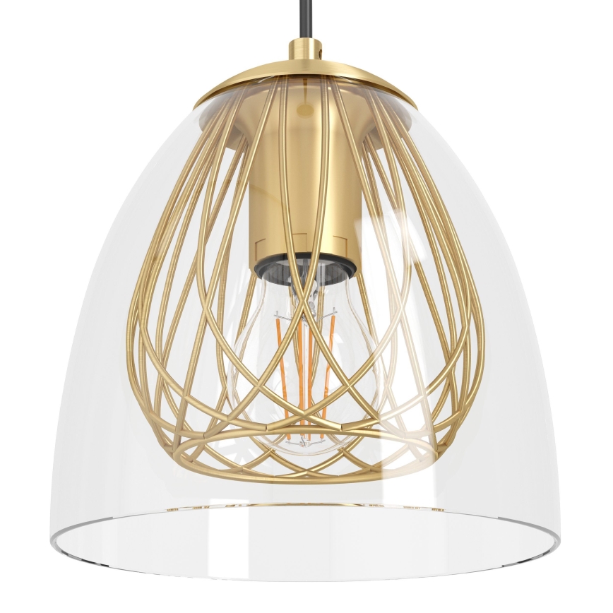 Eglo - Lámpara colgante 1xE27/40W/230V dorado