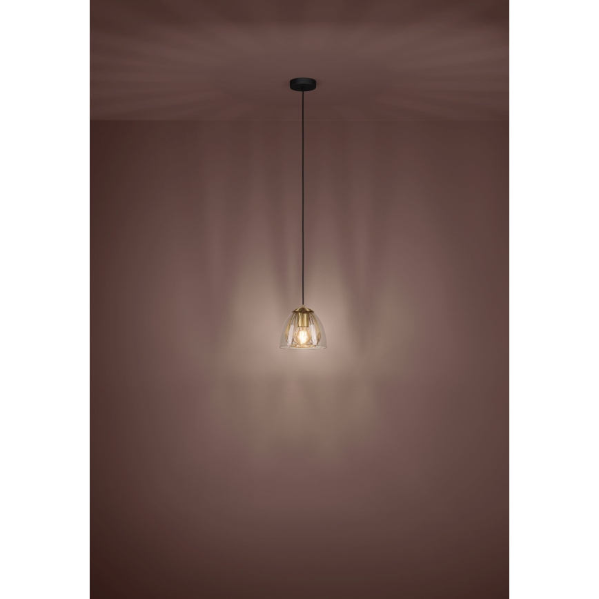 Eglo - Lámpara colgante 1xE27/40W/230V dorado