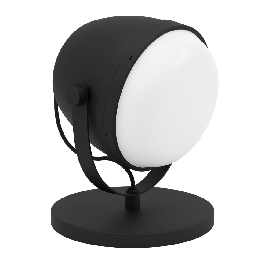 Eglo - Lámpara de mesa 1xE27/28W/230V negro