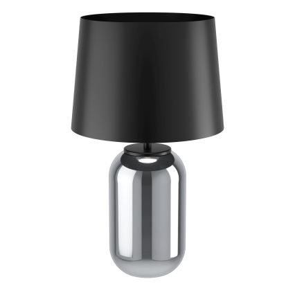 Eglo - Lámpara de mesa 1xE27/40W/230V negro/ahumado