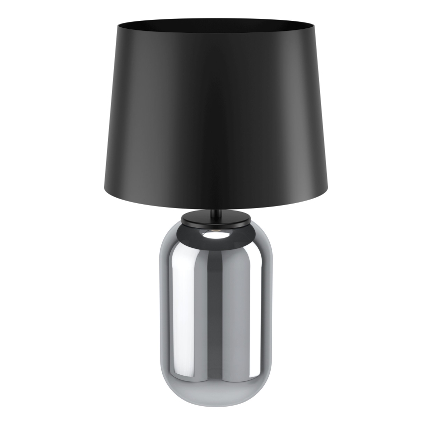 Eglo - Lámpara de mesa 1xE27/40W/230V negro/ahumado