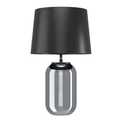 Eglo - Lámpara de mesa 1xE27/40W/230V negro/ahumado