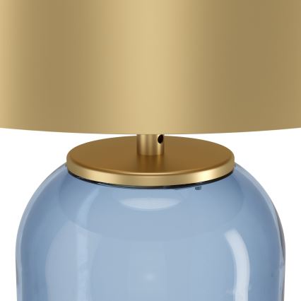 Eglo - Lámpara de mesa 1xE27/40W/230V dorado/azul
