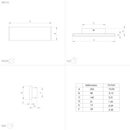 Eglo - Aplique LED 2xLED/5,4W/230V 3000K negro