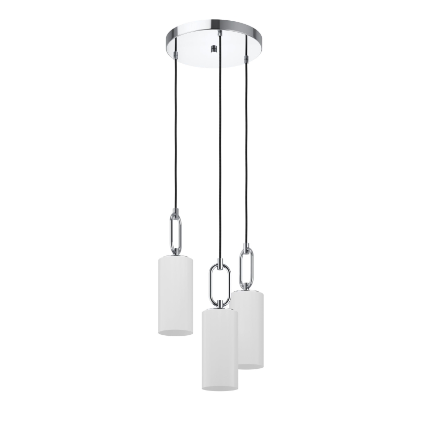 Eglo - Lámpara colgante 3xE27/40W/230V cromo brillante