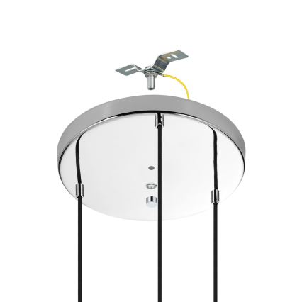 Eglo - Lámpara colgante 3xE27/40W/230V cromo brillante