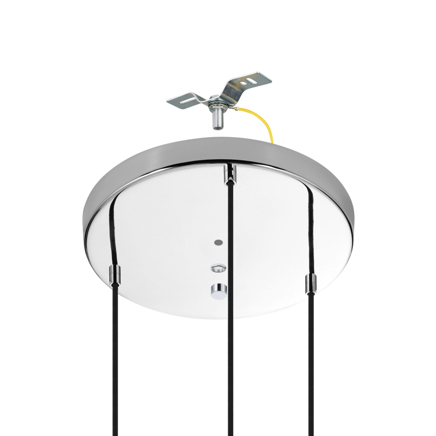 Eglo - Lámpara colgante 3xE27/40W/230V cromo brillante