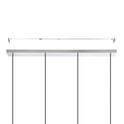 Eglo - Lámpara colgante 4xE27/40W/230V cromo brillante