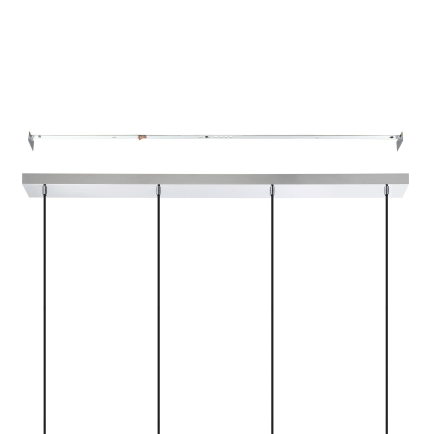Eglo - Lámpara colgante 4xE27/40W/230V cromo brillante
