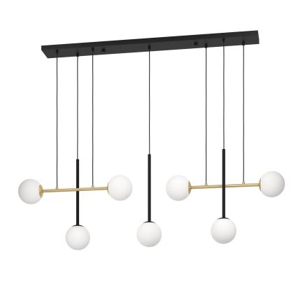 Eglo - Lámpara colgante 7xE14/40W/230V dorado/negro