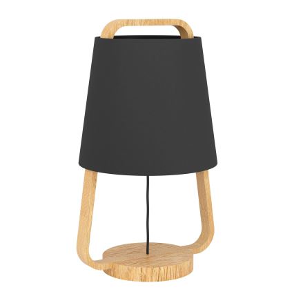 Eglo - Lámpara de mesa 1xE27/40W/230V negro