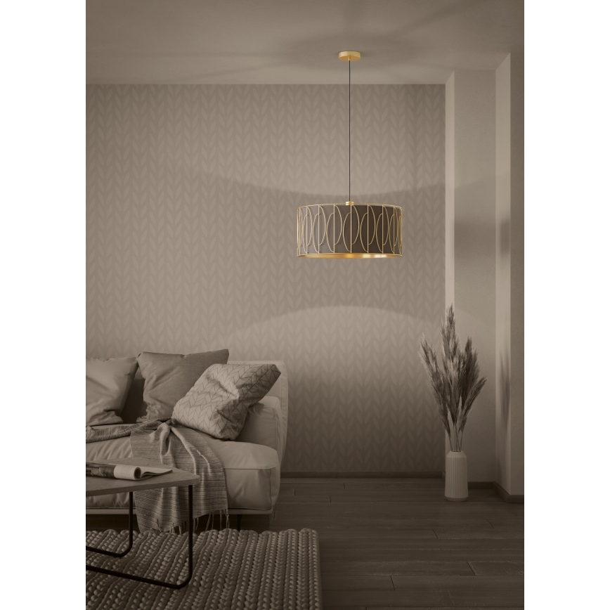 Eglo - Lámpara colgante 1xE27/40W/230V dorado/marrón