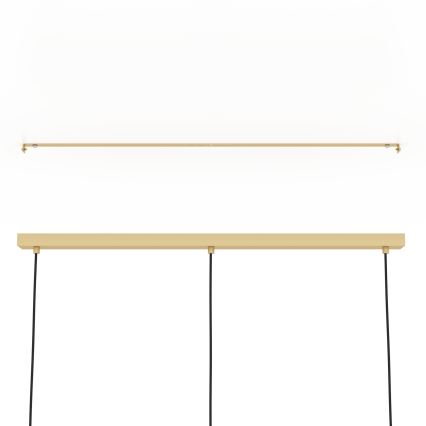 Eglo - Lámpara colgante 3xE27/40W/230V dorado/marrón