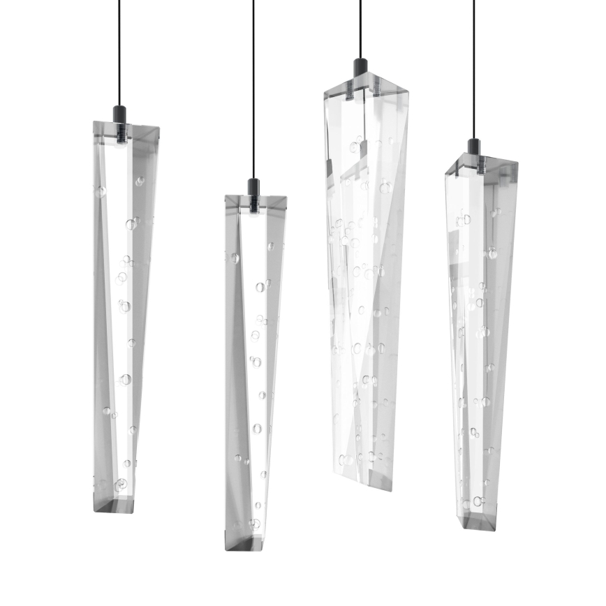Eglo - Lámpara de araña LED regulable 8xLED/4,2W/230V 3000K transparente