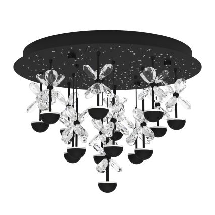 Eglo - Plafón LED regulable LED/27W/230V 3000K negro