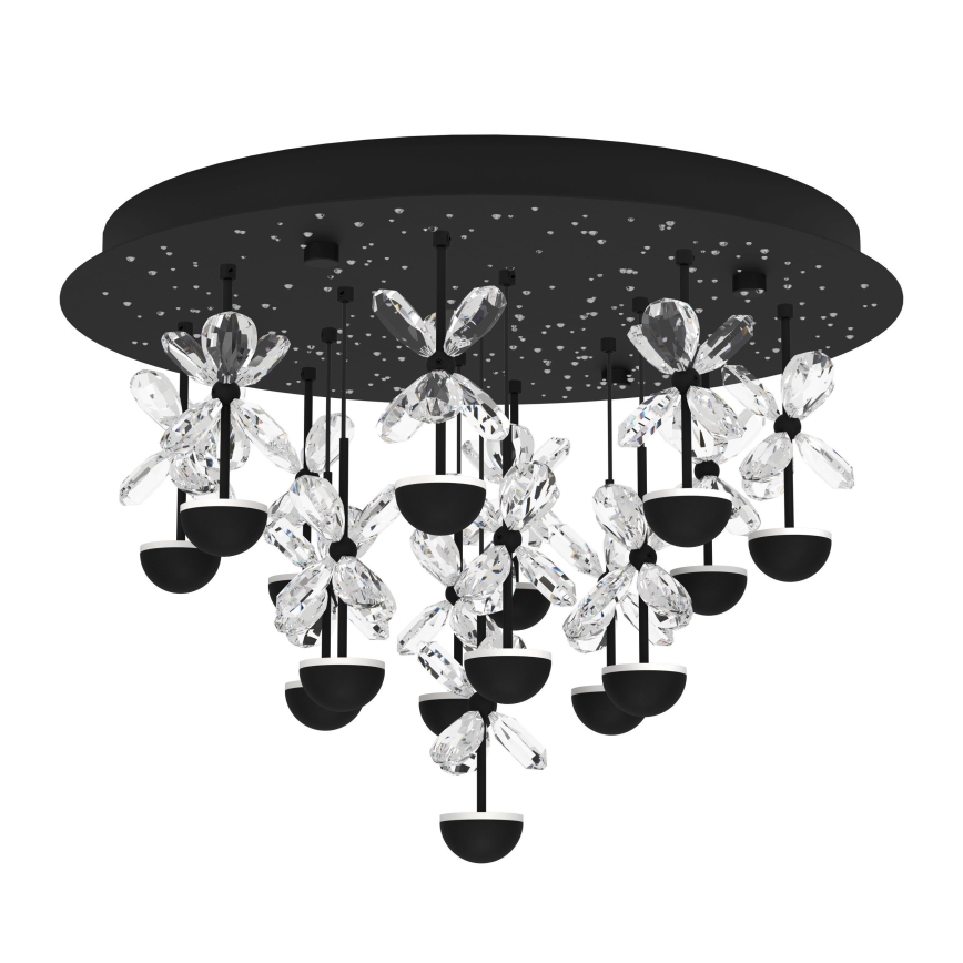 Eglo - Plafón LED regulable LED/27W/230V 3000K negro
