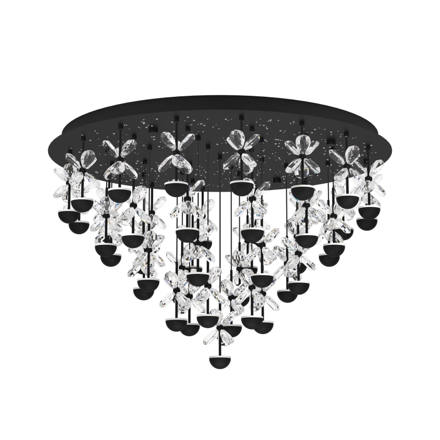 Eglo - Plafón LED regulable LED/77,4W/230V 3000K negro