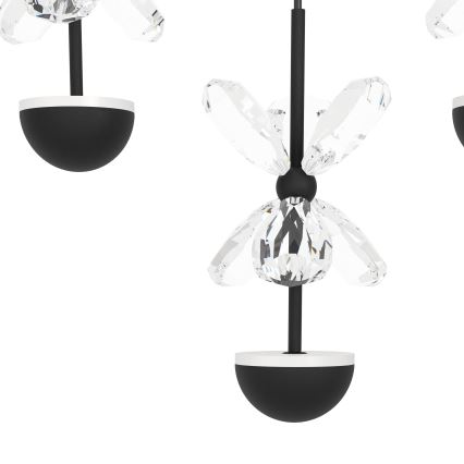 Eglo - Plafón LED regulable LED/77,4W/230V 3000K negro
