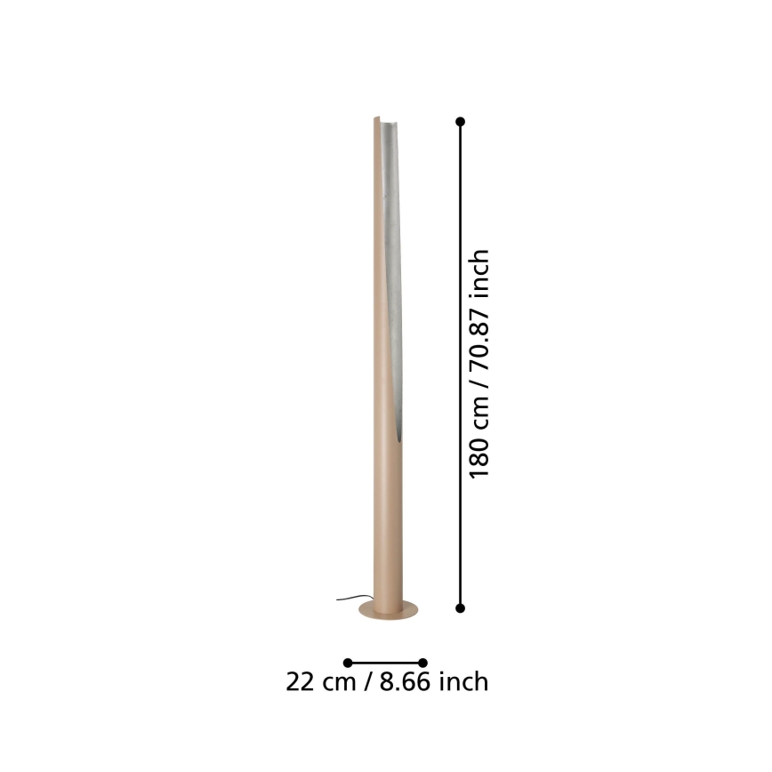 Eglo - Lámpara LED de pie 1xGU10/5,7W/230V beige