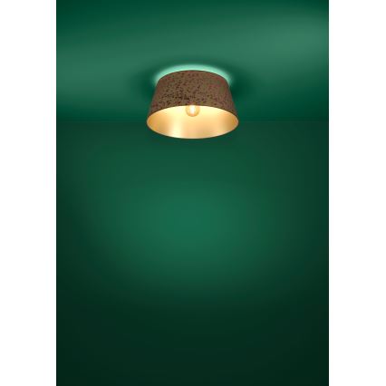 Eglo - Plafón 1xE27/25W/230V dorado/rosa