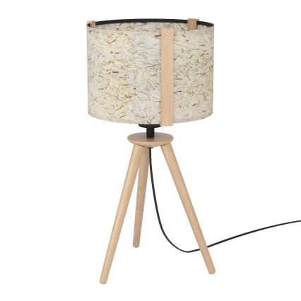 Eglo - Lámpara de mesa 1xE27/25W/230V beige