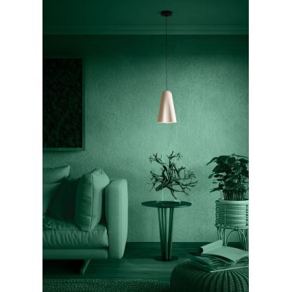 Eglo - Lámpara colgante 1xE27/40W/230V beige