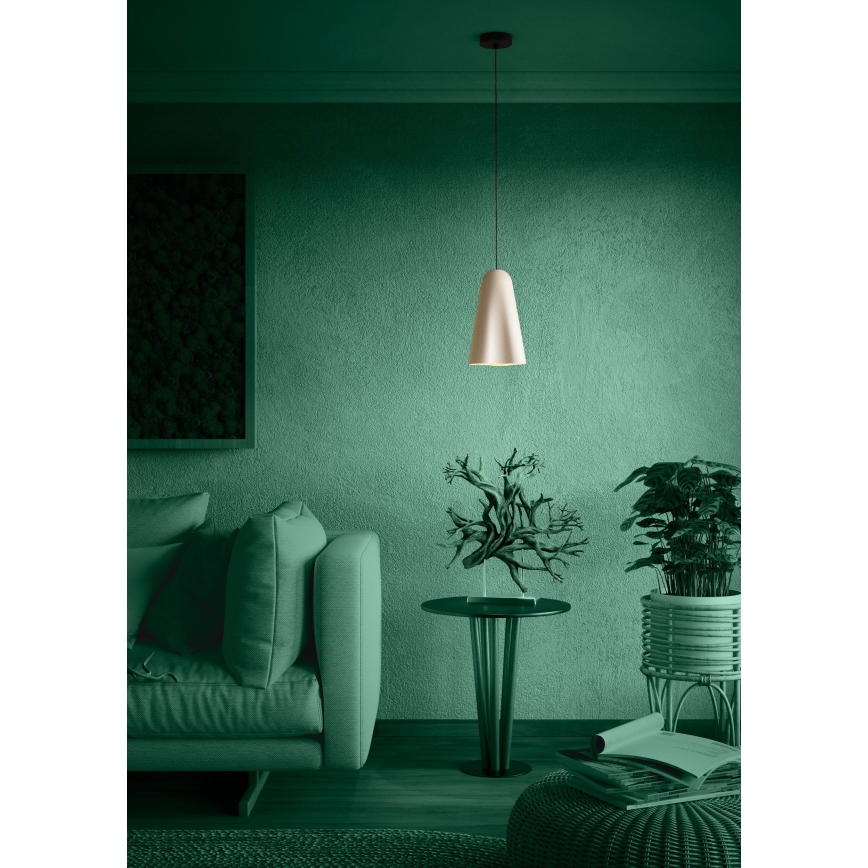 Eglo - Lámpara colgante 1xE27/40W/230V beige