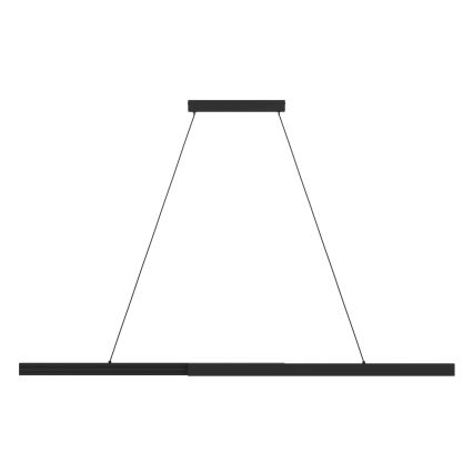 Eglo - Lámpara colgante LED regulable con cable LED/20W/230V 3000K negro