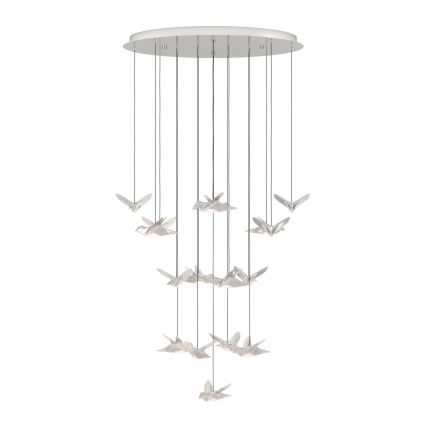 Eglo - Lámpara de araña LED regulable 17xLED/3W/230V 3000K cromo brillante