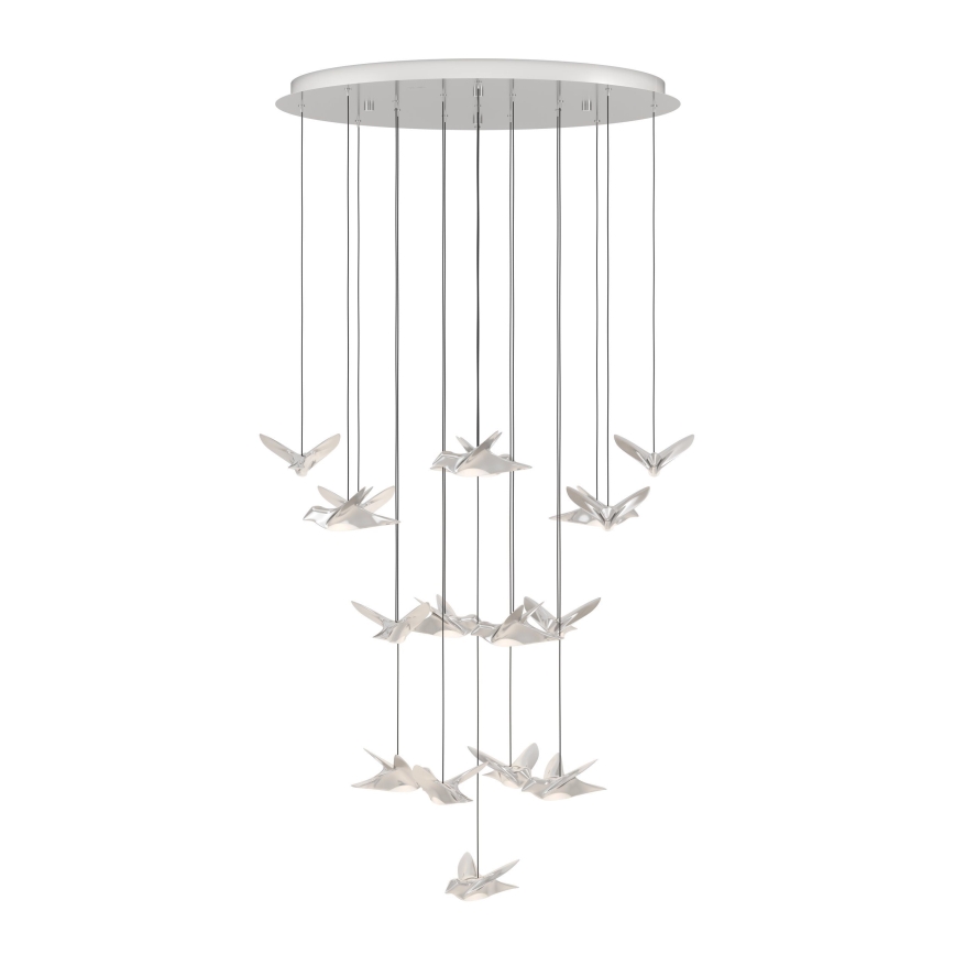 Eglo - Lámpara de araña LED regulable 17xLED/3W/230V 3000K cromo brillante