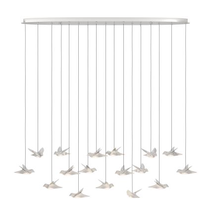 Eglo - Lámpara de araña LED regulable 17xLED/3W/230V 3000K cromo brillante