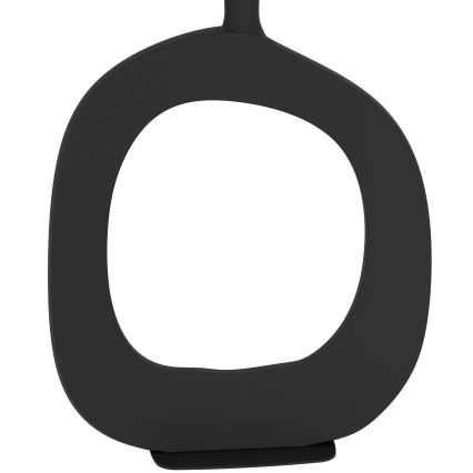 Eglo - Lámpara de mesa 1xE27/60W/230V 88 cm negro/color crema