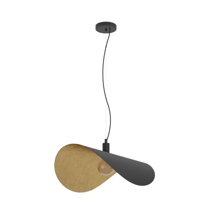 Eglo - Lámpara colgante 1xE27/40W/230V 80 cm negro/dorado