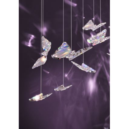 Eglo - Lámpara colgante LED regulable con cable, 6xLED/4,2W/230V, negro/transparente