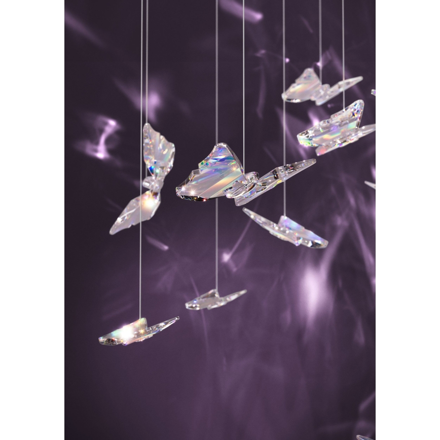 Eglo - Lámpara colgante LED regulable con cable, 6xLED/4,2W/230V, negro/transparente