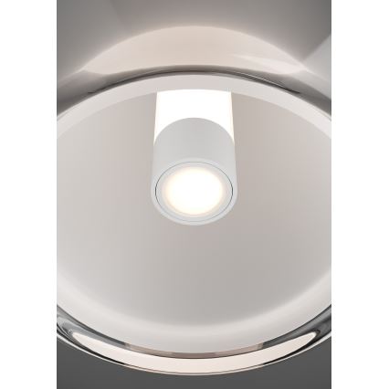 Eglo - Lámpara de techo LED regulable LED/5,5W/230V + LED/1,6W 2200-6500K cromo brillante + mando a distancia