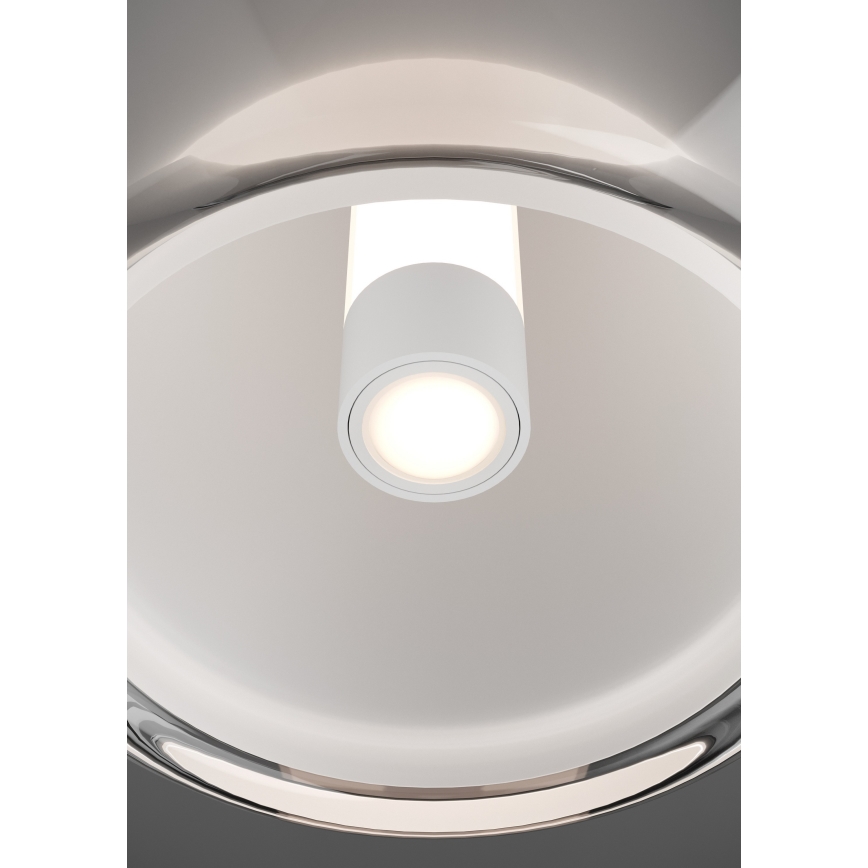 Eglo - Lámpara de techo LED regulable LED/5,5W/230V + LED/1,6W 2200-6500K cromo brillante + mando a distancia