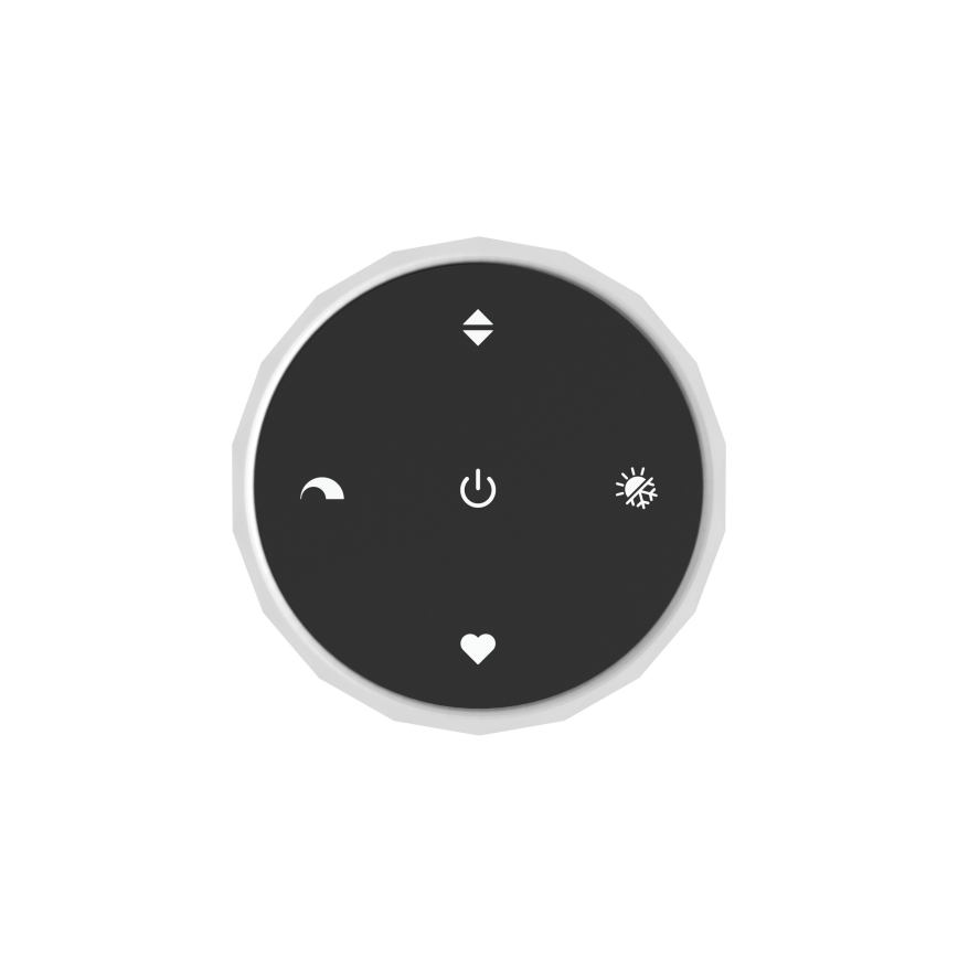 Eglo - Lámpara de techo LED regulable LED/5,5W/230V + LED/1,6W 2200-6500K cromo brillante + mando a distancia