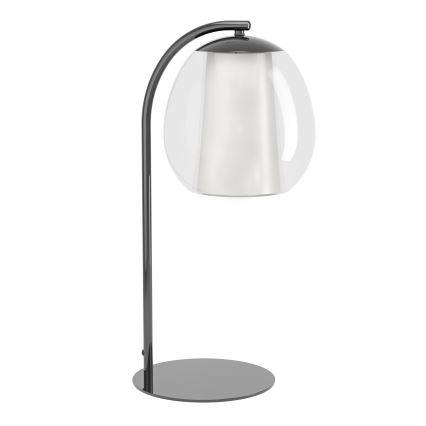 Eglo - Lámpara de mesa LED regulable LED/5,5W/230V + LED/1,6W cromo brillante