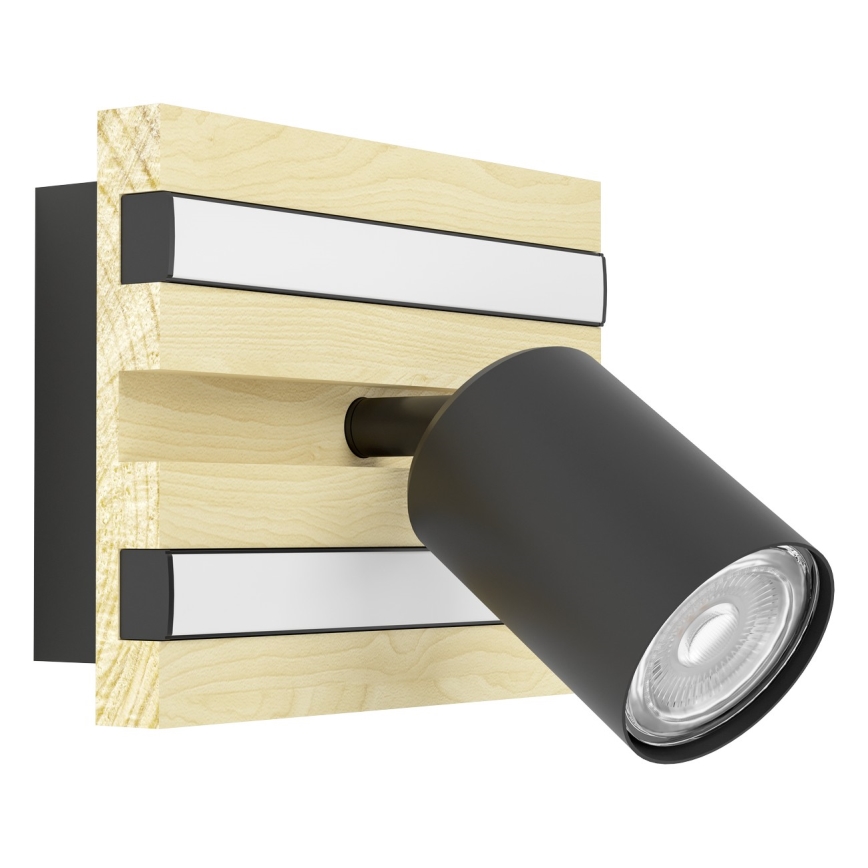 Eglo - Aplique de pared tipo foco LED/2,2W/230V + 2xLED/1,2W + 2xLED/2W beige/negro