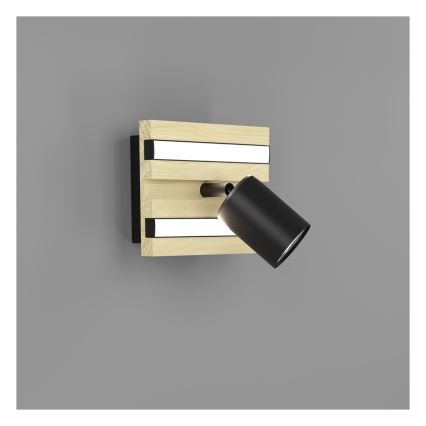 Eglo - Aplique de pared tipo foco LED/2,2W/230V + 2xLED/1,2W + 2xLED/2W beige/negro