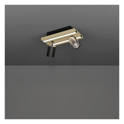 Eglo - Lámpara de focos LED 2xLED/2,2W/230V + 2xLED/1,2W + 2xLED/2W beige/negra