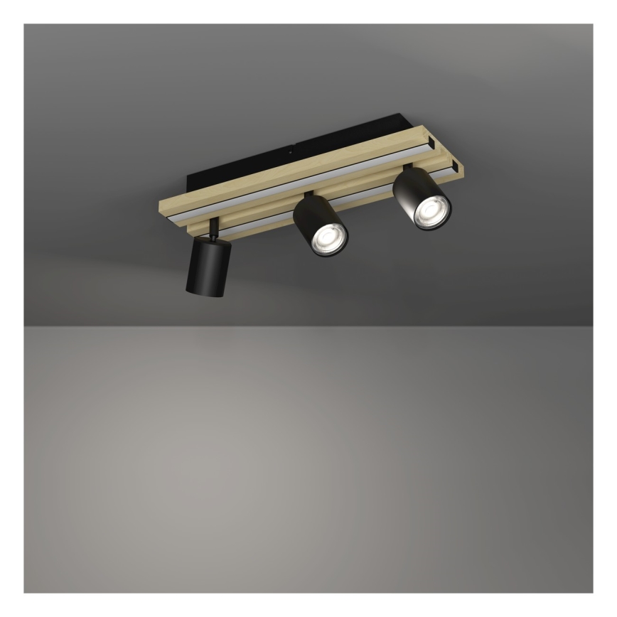 Eglo - Foco LED orientable 3xLED/2,2W/230V + 2xLED/1,2W + 2xLED/2W beige/negro