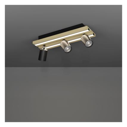 Eglo - Foco LED orientable 3xLED/2,2W/230V + 2xLED/1,2W + 2xLED/2W beige/negro