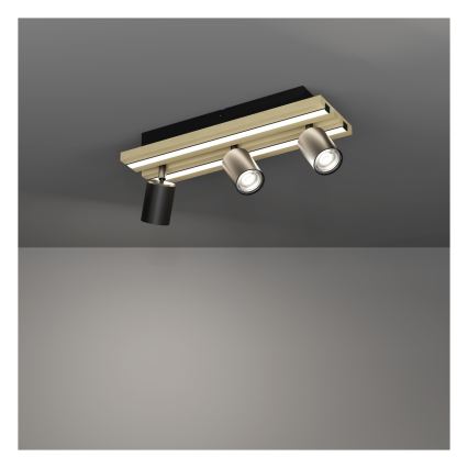 Eglo - Foco LED orientable 3xLED/2,2W/230V + 2xLED/1,2W + 2xLED/2W beige/negro