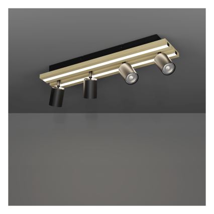 Eglo - Foco empotrable LED 4xLED/2,2W/230V + 2xLED/1,2W + 2xLED/2W beige/negro