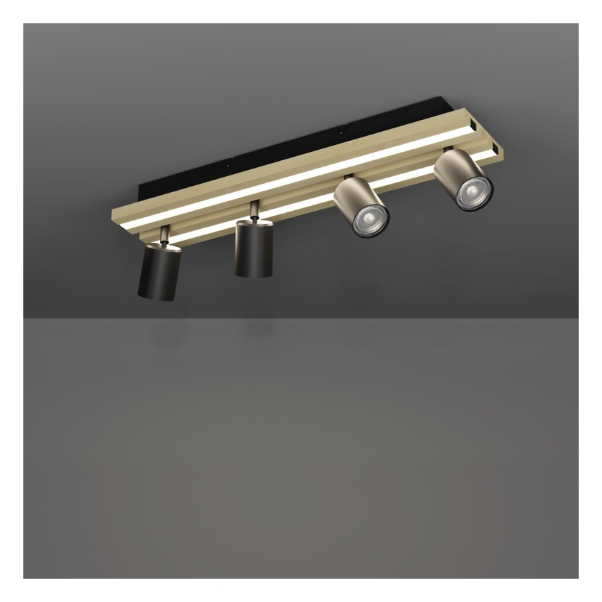 Eglo - Foco empotrable LED 4xLED/2,2W/230V + 2xLED/1,2W + 2xLED/2W beige/negro