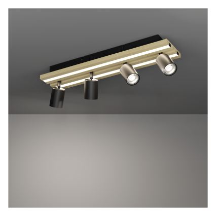 Eglo - Foco empotrable LED 4xLED/2,2W/230V + 2xLED/1,2W + 2xLED/2W beige/negro